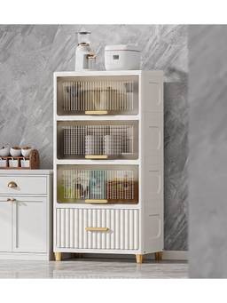 House of Quirk - 4 Layer Bathroom Organizer Cabinet with Drawers