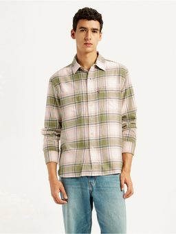 Levi's - Men Beige Checks Shirt