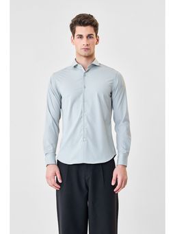 Snitch - Blue Solid Shirt for Men