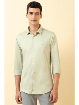 Allen Solly - Men Green Solid Casual Shirt