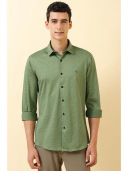 Allen Solly - Men Green Geometric Casual Shirt