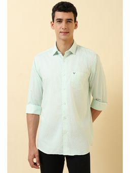 Allen Solly - Men Green Printed Casual Shirt