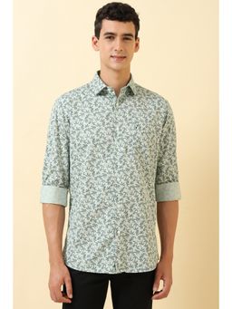 Allen Solly - Men Green Printed Casual Shirt