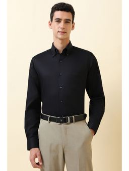 Allen Solly - Men Black Textured Formal Shirt