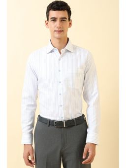 Allen Solly - Men White Striped Formal Shirt