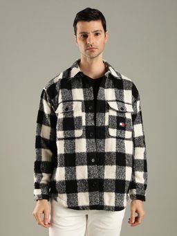 Tommy Hilfiger - Men Multi-Color Checks Oversized Fit Shirt