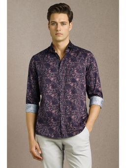 Louis Philippe - Men Purple Printed Casual Shirt