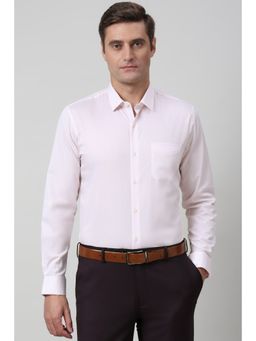 Peter England - Men Pink Printed Slim Fit Formal Shirt