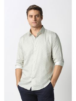 Van Heusen - Men White Printed Shirt