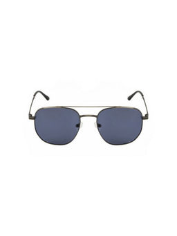 Opium Eyewear - Men Blue Hexagon Sunglasses with Polarized Lens (OP-1921-C03)