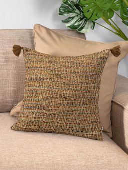 ONSETHOMES - Teak Sand Handwoven Cushion Cover