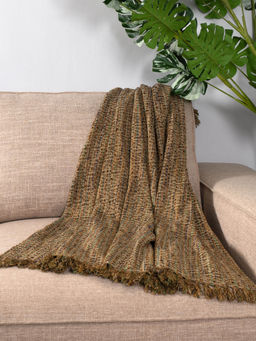 ONSETHOMES - Thatched Sand Handwoven Throw