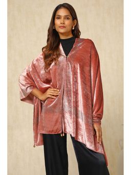 Soch - Peach Embellished Tassel Shawl