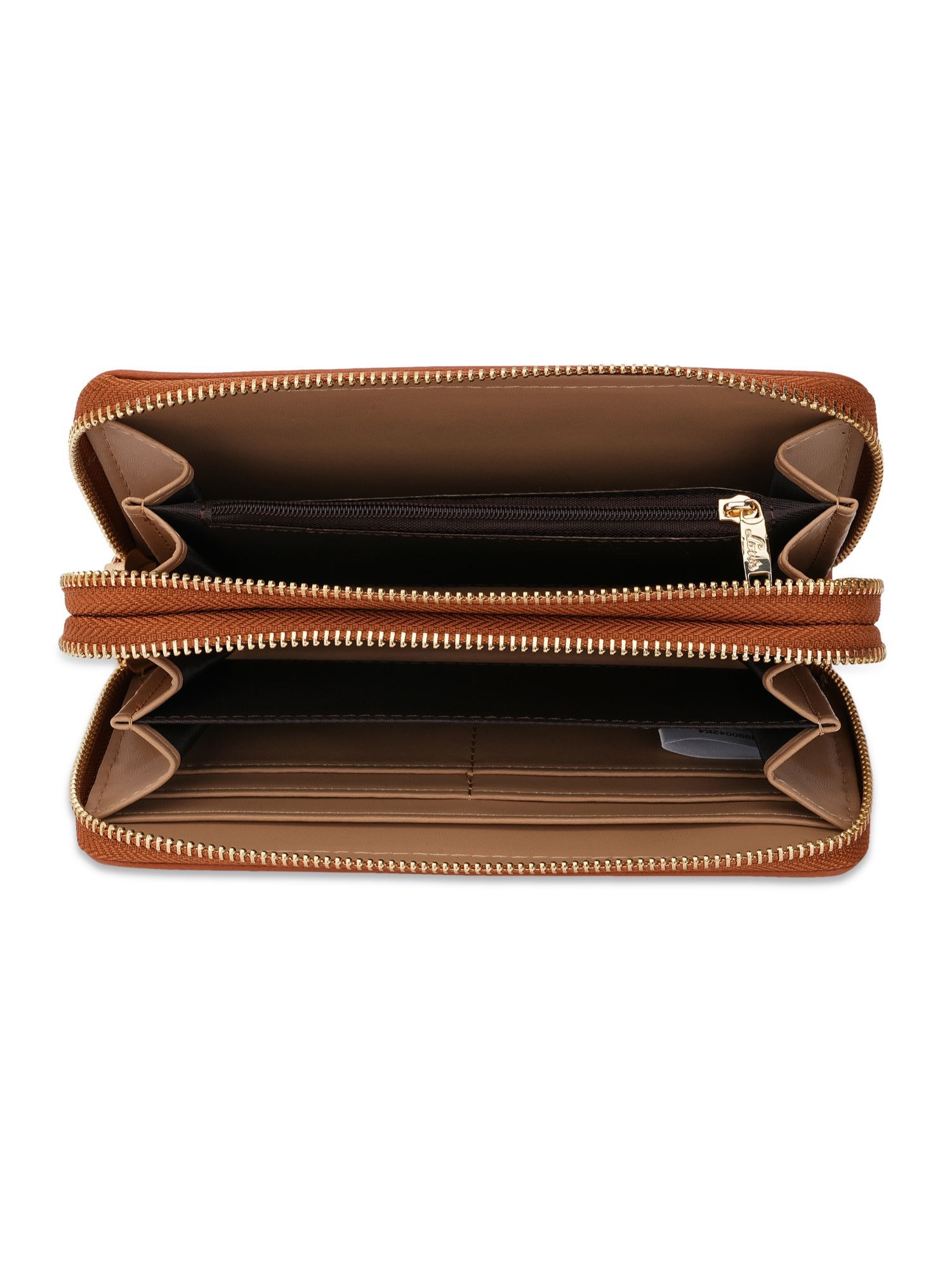 Buy Lavie Savy Women's Dual Zip Wallet (Tan) (L) Online