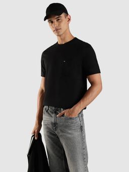Tommy Hilfiger - Black Solid Regular Fit T-Shirt