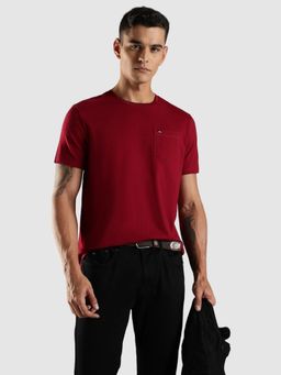 Tommy Hilfiger - Red Solid Regular Fit T-Shirt