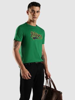 Tommy Hilfiger - Green Solid Regular Fit T-Shirt