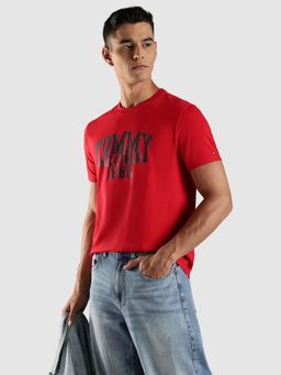 Tommy Hilfiger - Red Solid Regular Fit T-Shirt