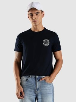 Tommy Hilfiger - Navy Blue Solid Regular Fit T-Shirt