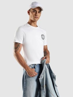 Tommy Hilfiger - White Solid Regular Fit T-Shirt