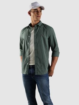Tommy Hilfiger - Green Checks Regular Fit Shirt