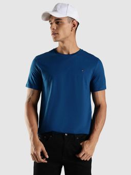 Tommy Hilfiger - Blue Solid Regular Fit T-Shirt