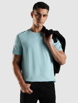 Tommy Hilfiger - Blue Solid Regular Fit T-Shirt