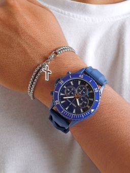 Joker and Witch - Joker & Witch Lars Blue Mens Watch Bracelet Stack (Set of 2) (Medium)