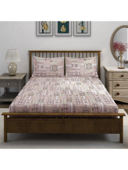 Swayam - Ethnic 210 Tc King Bedsheet With 2 Pillow Cover Multi-Color