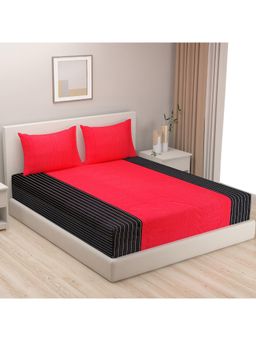 Swayam - Floral 220 Tc Double Bedsheet With 2 Pillow Cover Multi-Color