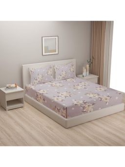 Swayam - Floral 170 Tc Double Bedsheet With 2 Pillow Cover Multi-Color