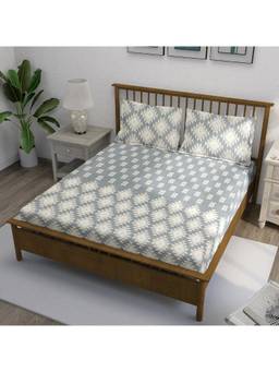 Swayam - Ethnic 210 Tc King Bedsheet With 2 Pillow Cover Multi-Color