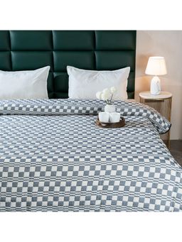 Saral Home - Dibbi All Season Bedspread-Comforter-Quilt with 2 Pillow Cover Blue