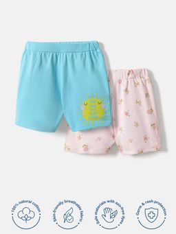 Nautinati - Unisex Printed Cotton Shorts (Set of 2)