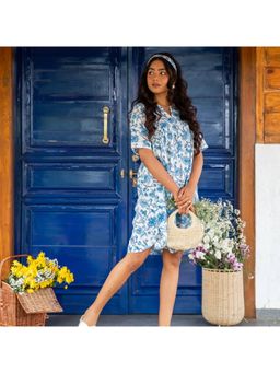 House of Ekam - Blue Chintz Dress
