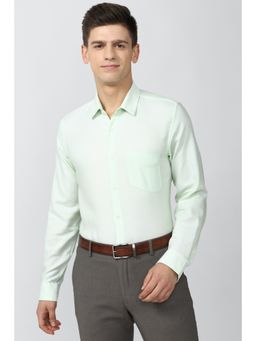 Peter England - Men Green Slim Fit Formal Shirt