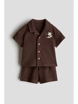 H&M - Boys Brown 2-Piece Cotton Jersey Set