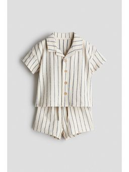 H&M - Boys Beige 2-Piece Cotton Jersey Set