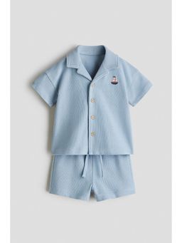 H&M - Boys Blue 2-Piece Cotton Jersey Set