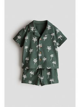 H&M - Boys Green 2-Piece Cotton Jersey Set