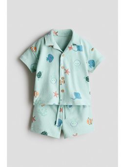 H&M - Boys Green 2-Piece Cotton Jersey Set