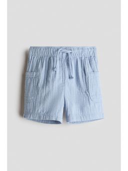 H&M - Boys Blue Cotton Muslin Shorts