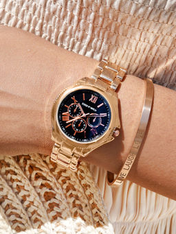 Joker and Witch - Joker & Witch Golden Hour Watch Bracelet Stack For Women (Pack of 2) (JWBS392)