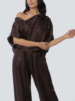 No Grey Area - Kolam Off-Shoulder Top