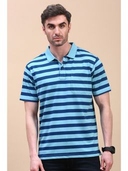 Classic Polo - Men Multi-Color Stripes Polo T-Shirt