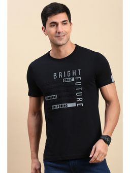 Classic Polo - Men Black Printed T-Shirt