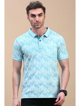 Classic Polo - Men Green Printed Polo T-Shirt