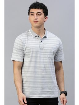 Classic Polo - Men Blue Stripes Polo T-Shirt