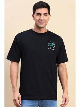 Classic Polo - Men Black Printed T-Shirt