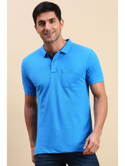 Classic Polo - Men Blue Solid Polo T-Shirt
